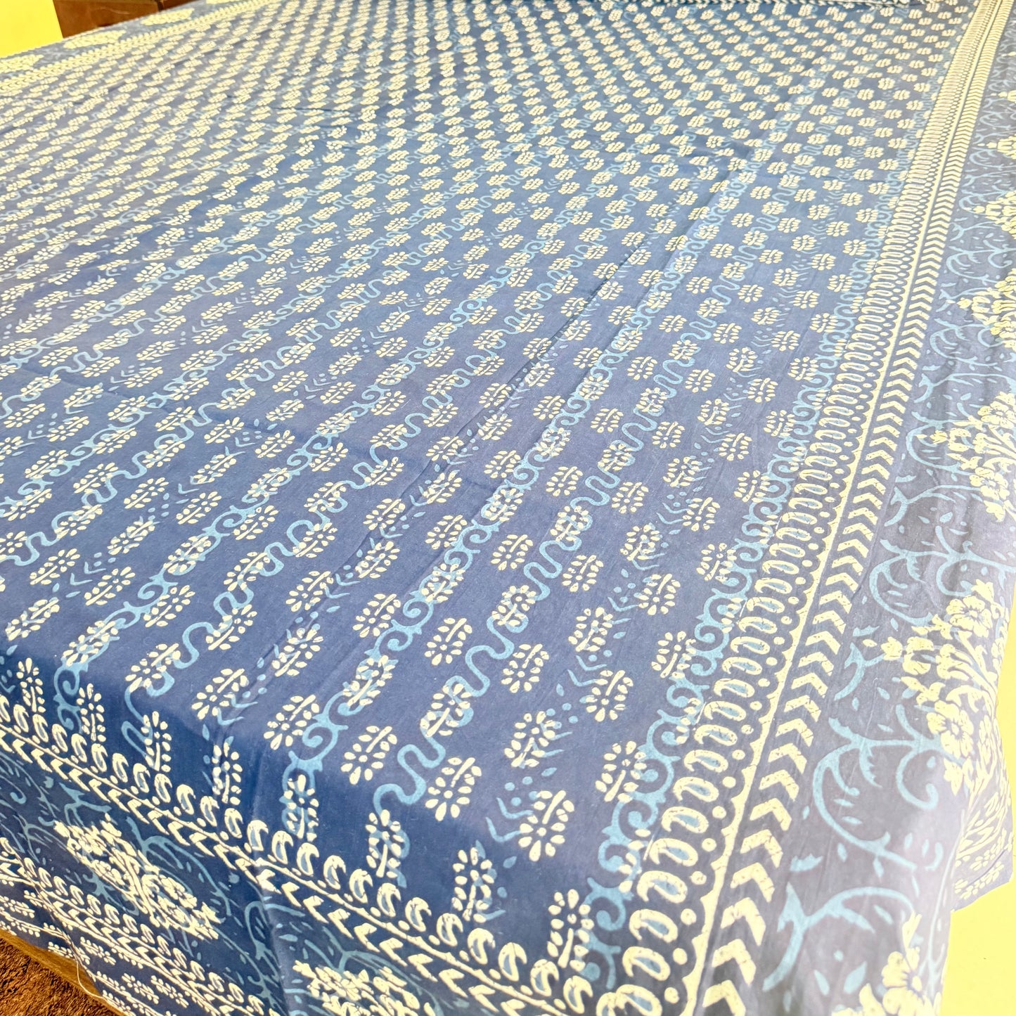 Summer Indigo Cotton Bedsheets