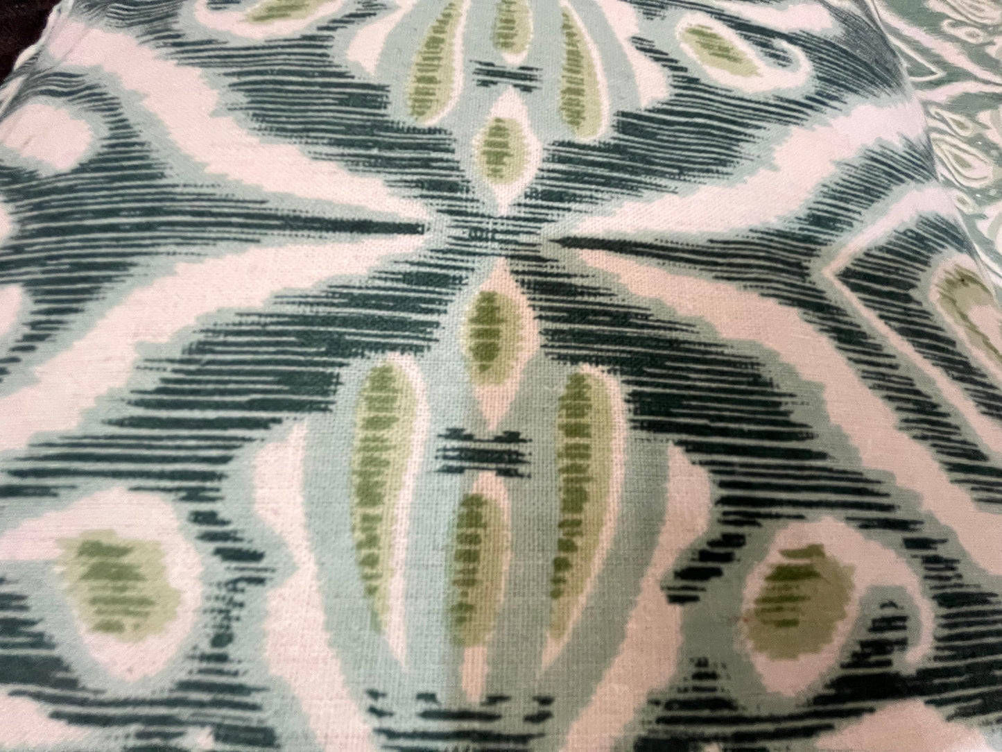 Green Ikat Style Dohar with Double Bedsheet