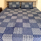 Square Cotton Indigo Bedsheet